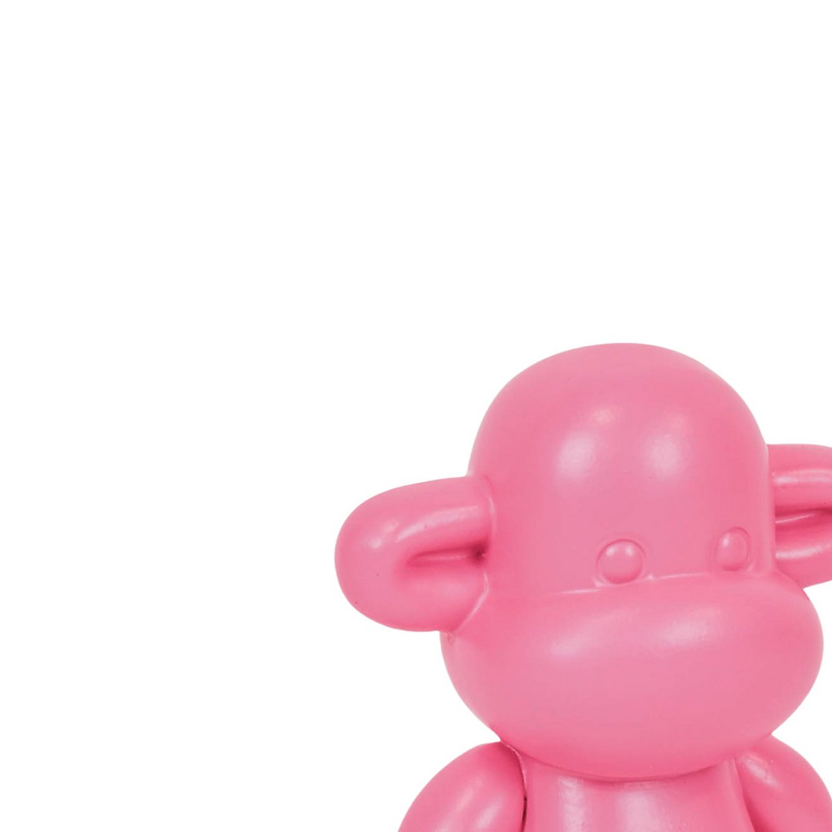 Ornament Aap 'de legende' roze 11x7x19cm