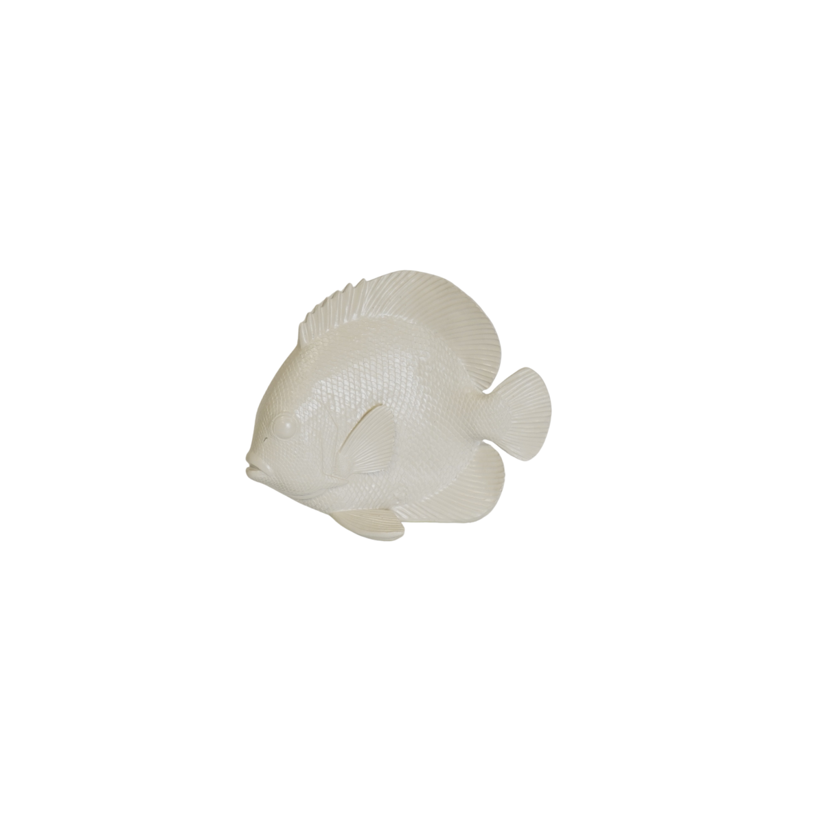 Ornament Platte Vis Polyresin Beige 19,5x10,5x16cm