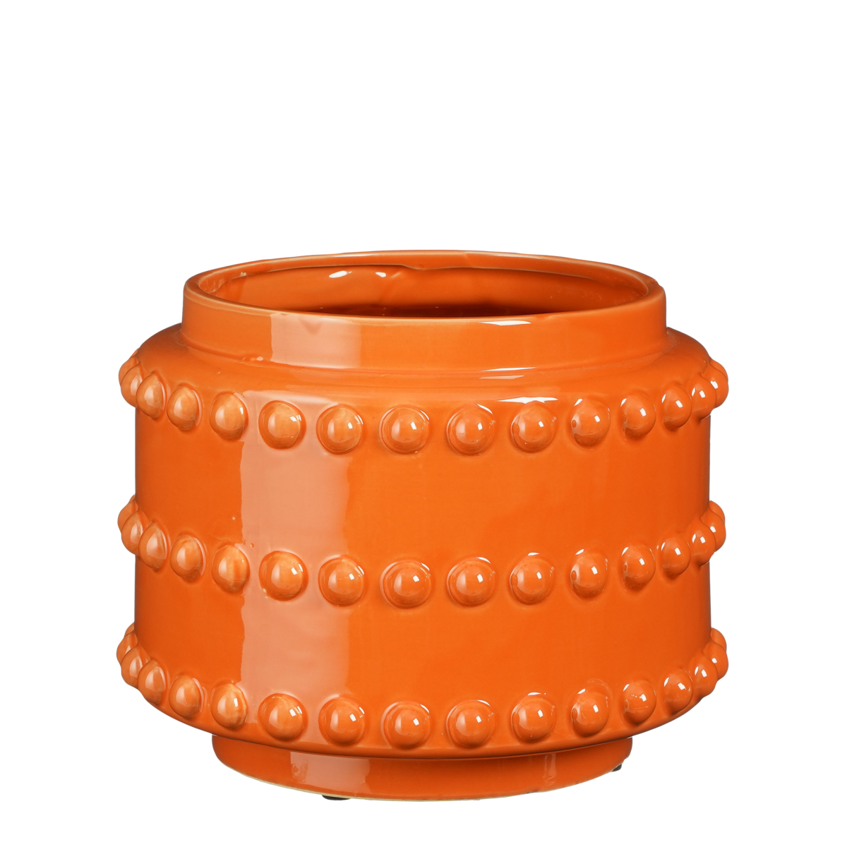 Boaz Bloempot H19 x Ø22 cm Keramiek Oranje
