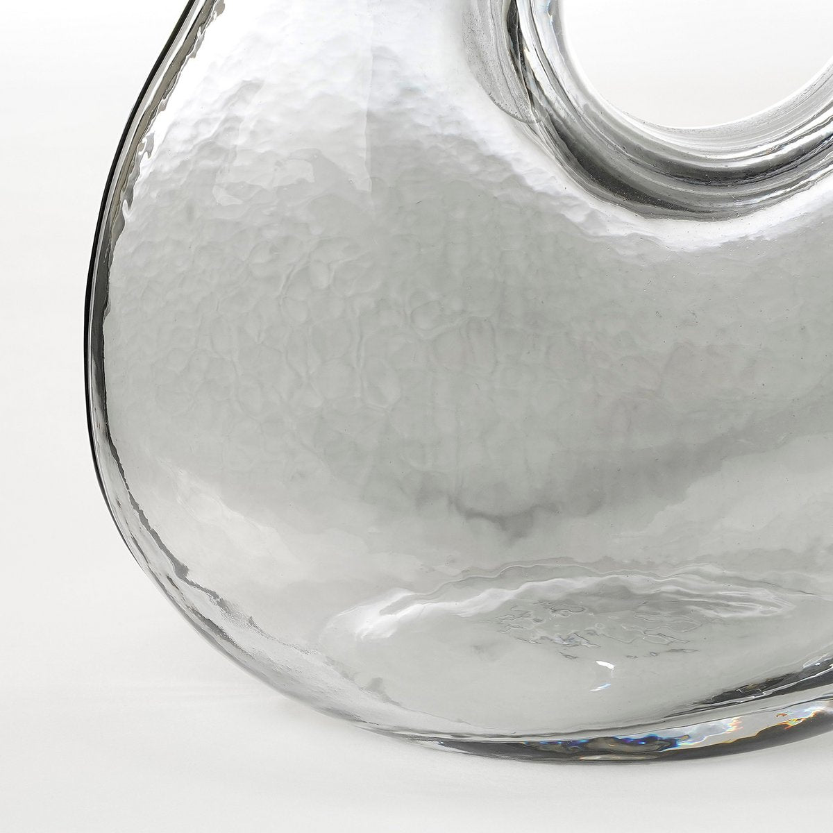Jay Vaas L19 x B11 x H25 cm Glas Lichtgrijs