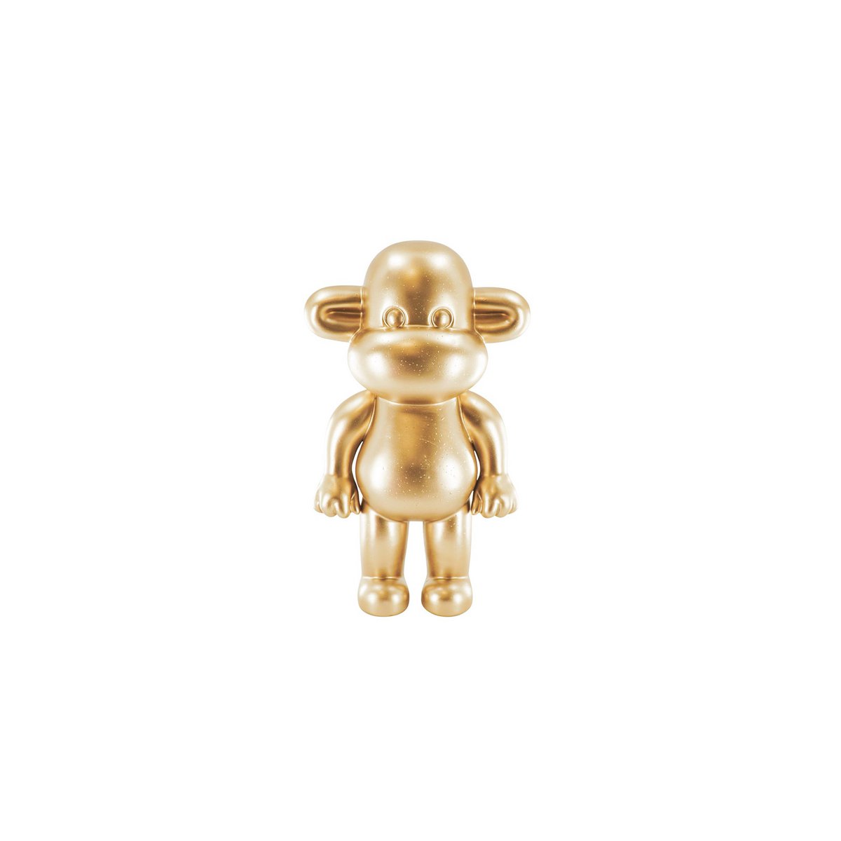 Ornament aap 'de legende' polyresine goud 33x21x50cm