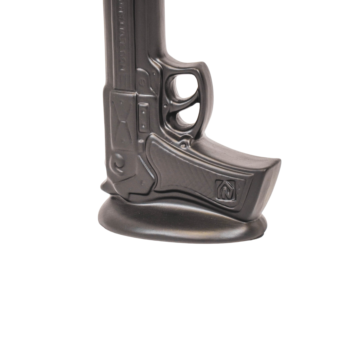 Vaas Pistool Keramiek Zwart 15x9x23cm
