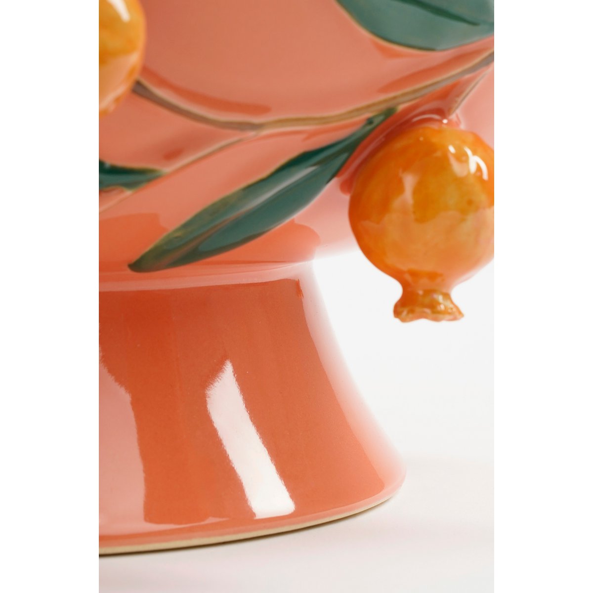 Melika Decoratie Schaal - H16 x Ø39 cm - Keramiek - Roze
