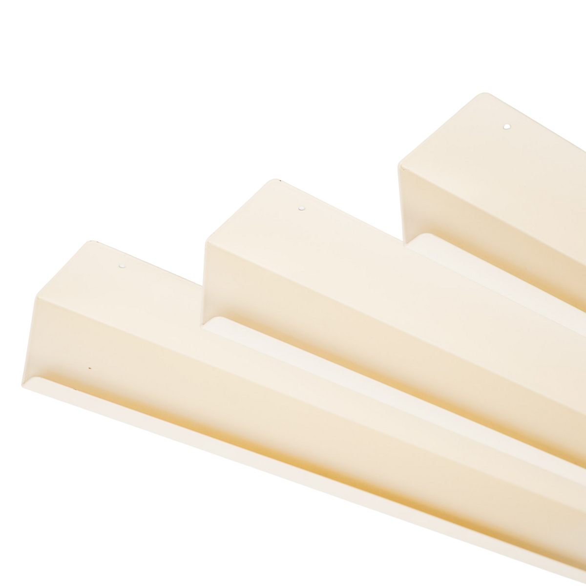 Wandplank Metaal Beige Set van 3 40/50/60cm
