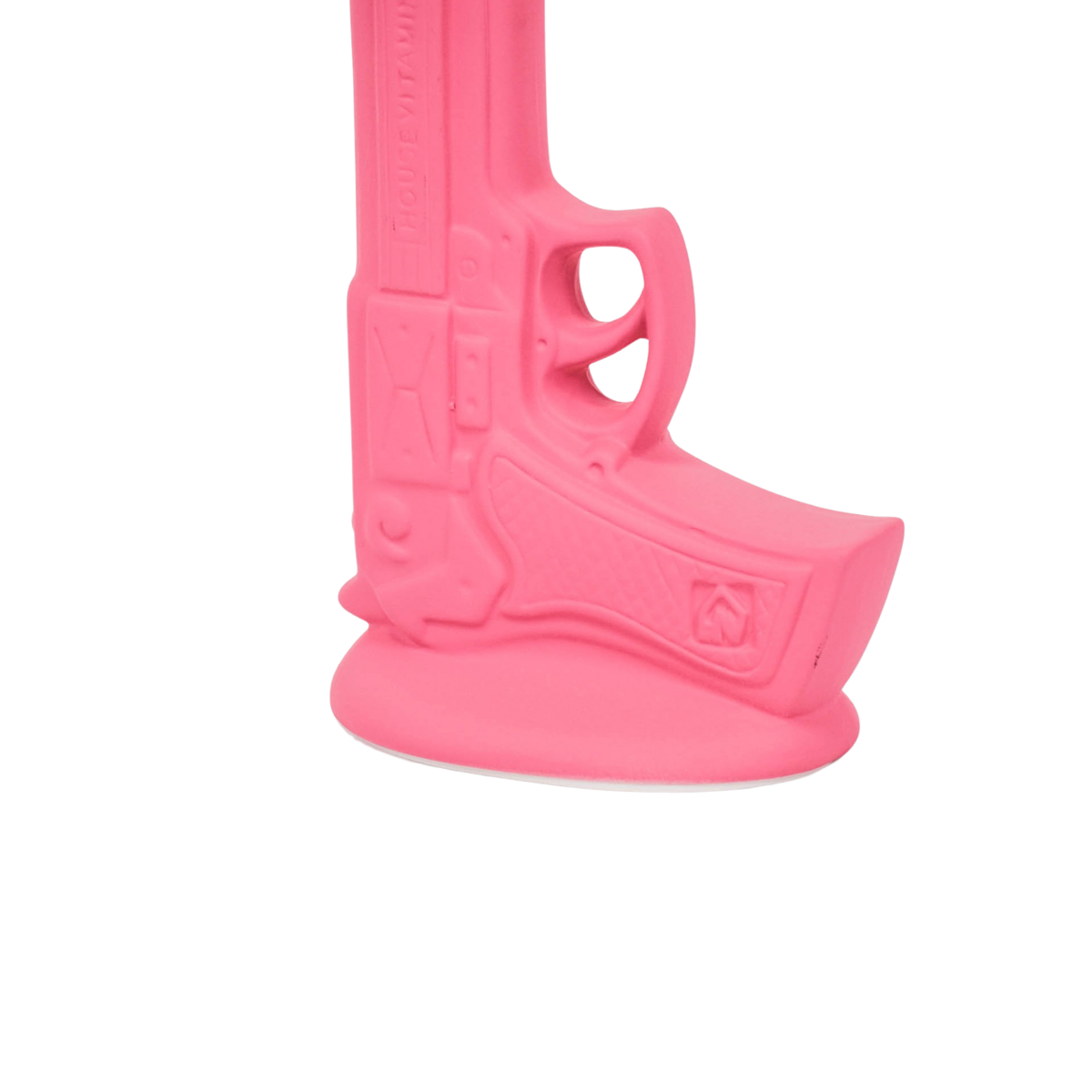Vaas Pistool Keramiek Neon Roze 15x9x23cm