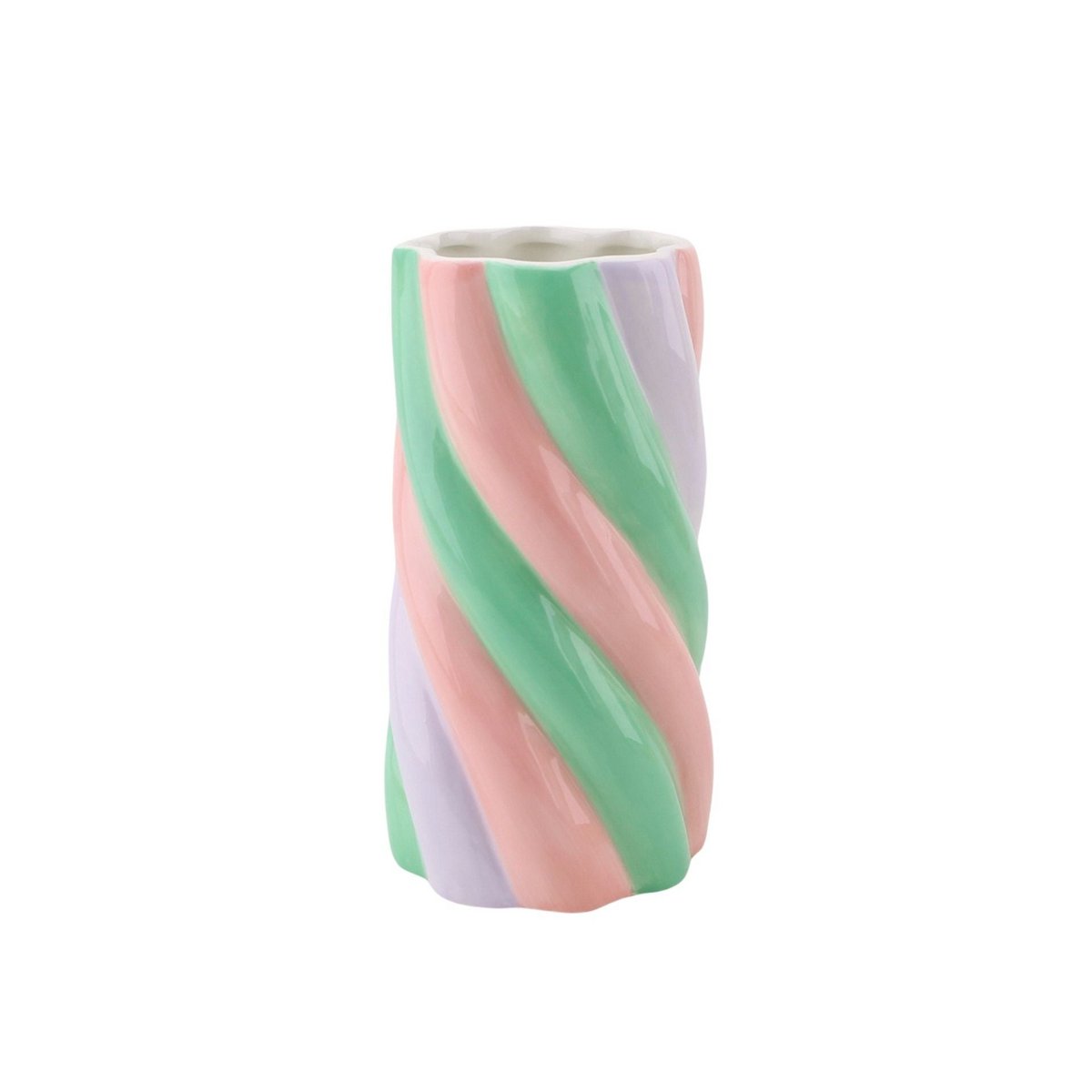 Vaas Marshmellow Roze/Mint/Lila 10,5x10,5x20cm