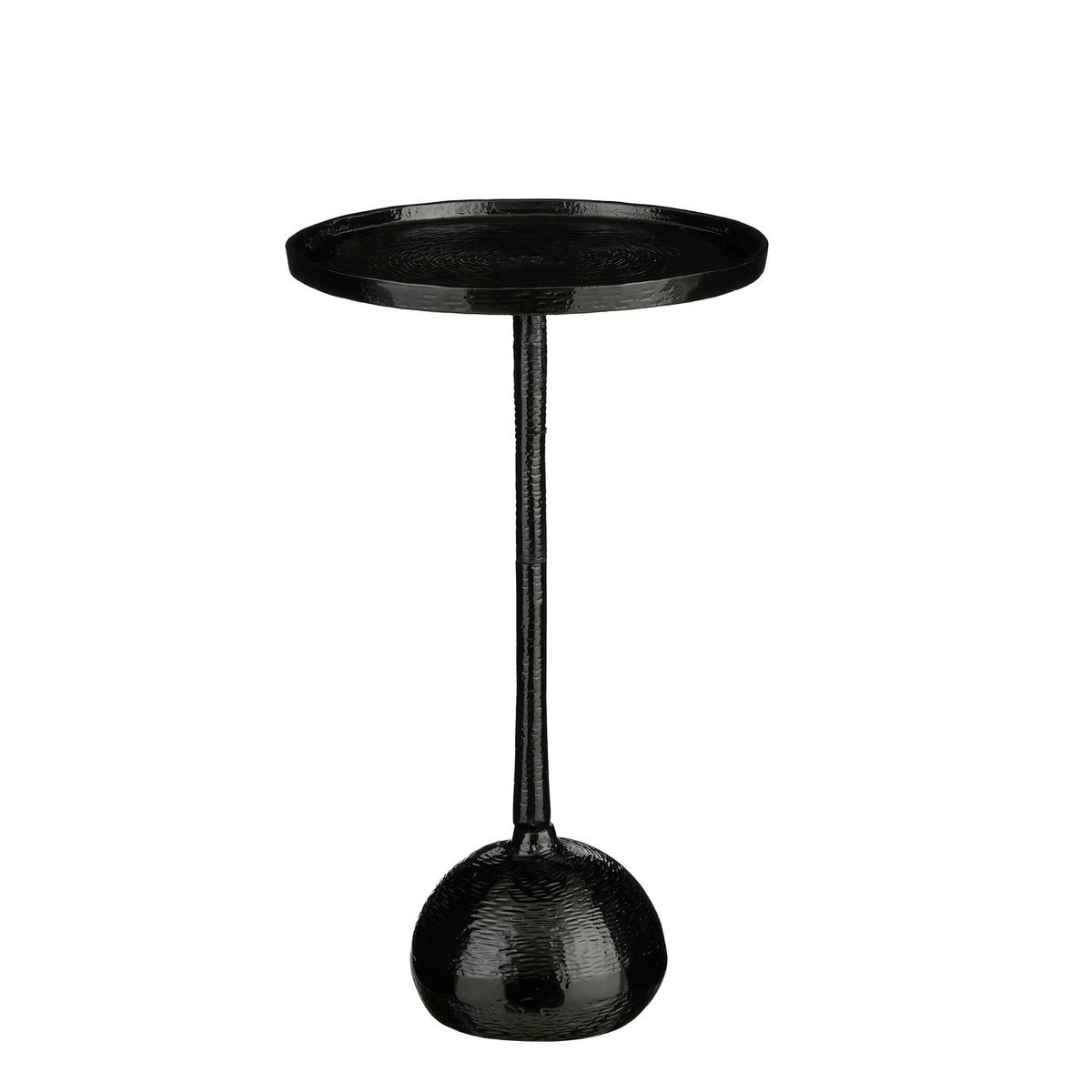 Colin Bijzettafel H58 x Ø34 cm Gerecycled Aluminium 100% FSC Zwart