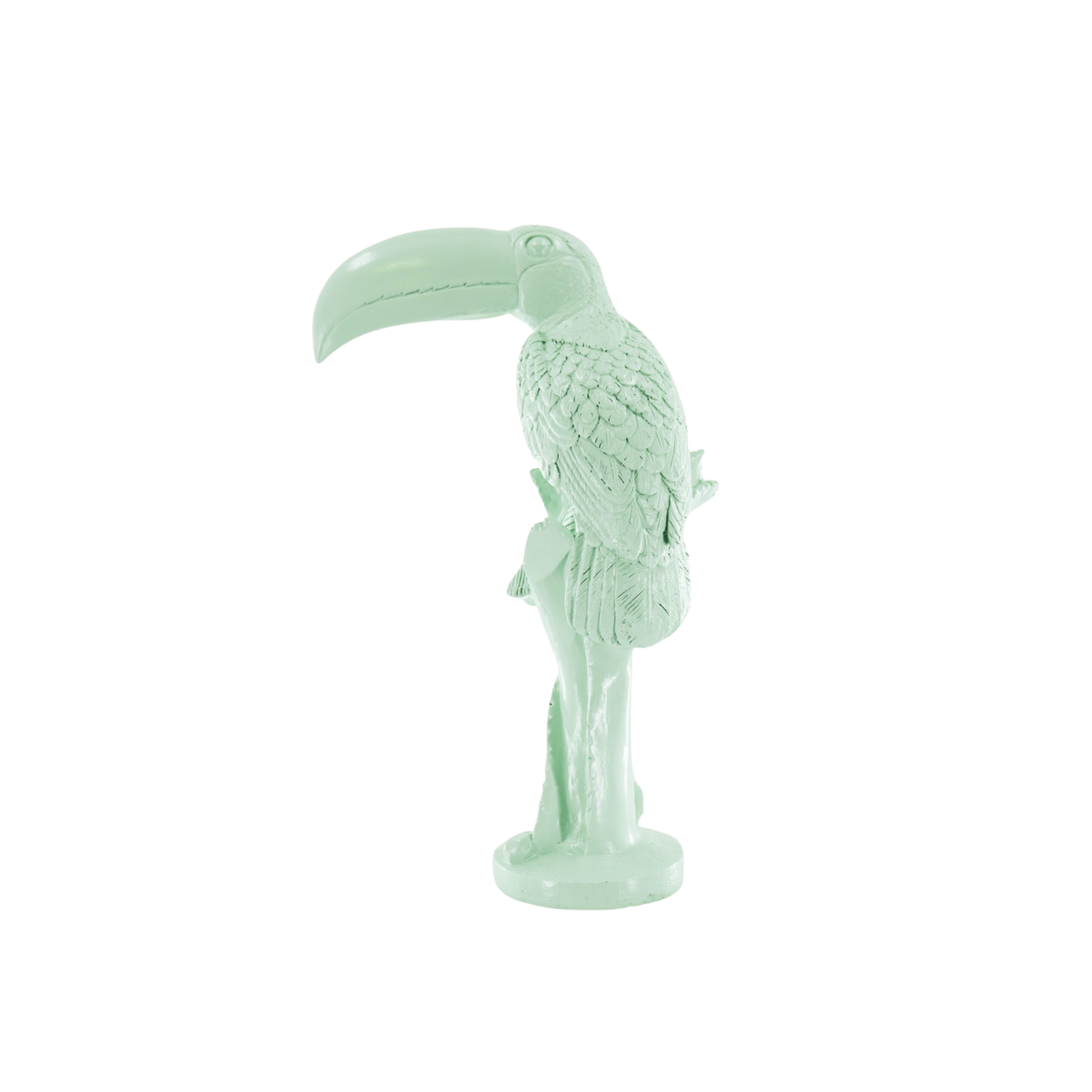 Ornament Toekan Polyresin Mintgroen 18x9,5x29,5cm
