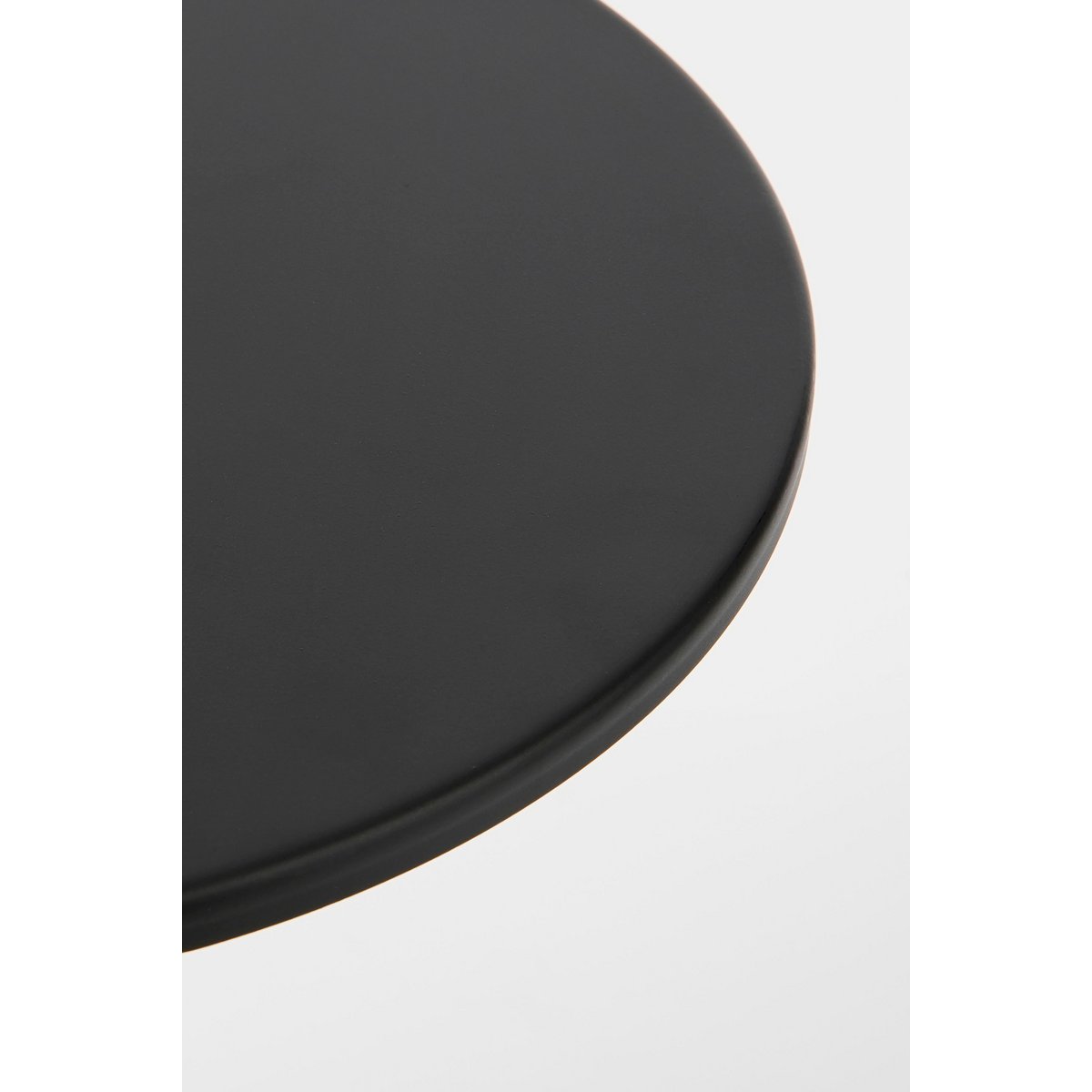 Royale Bijzettafel H42 x Ø60 cm Metaal Zwart