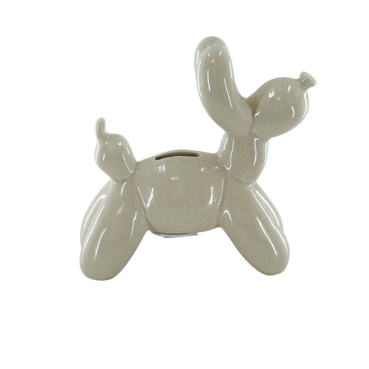Ornament Spaarpot Ballon Hond Keramiek Zand-17x7x17cm