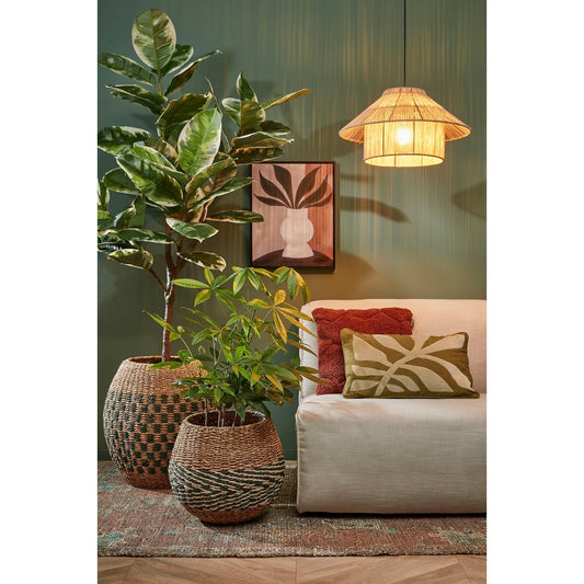 Elsa Hanglamp H28 x Ø50 cm Jute Lichtbruin