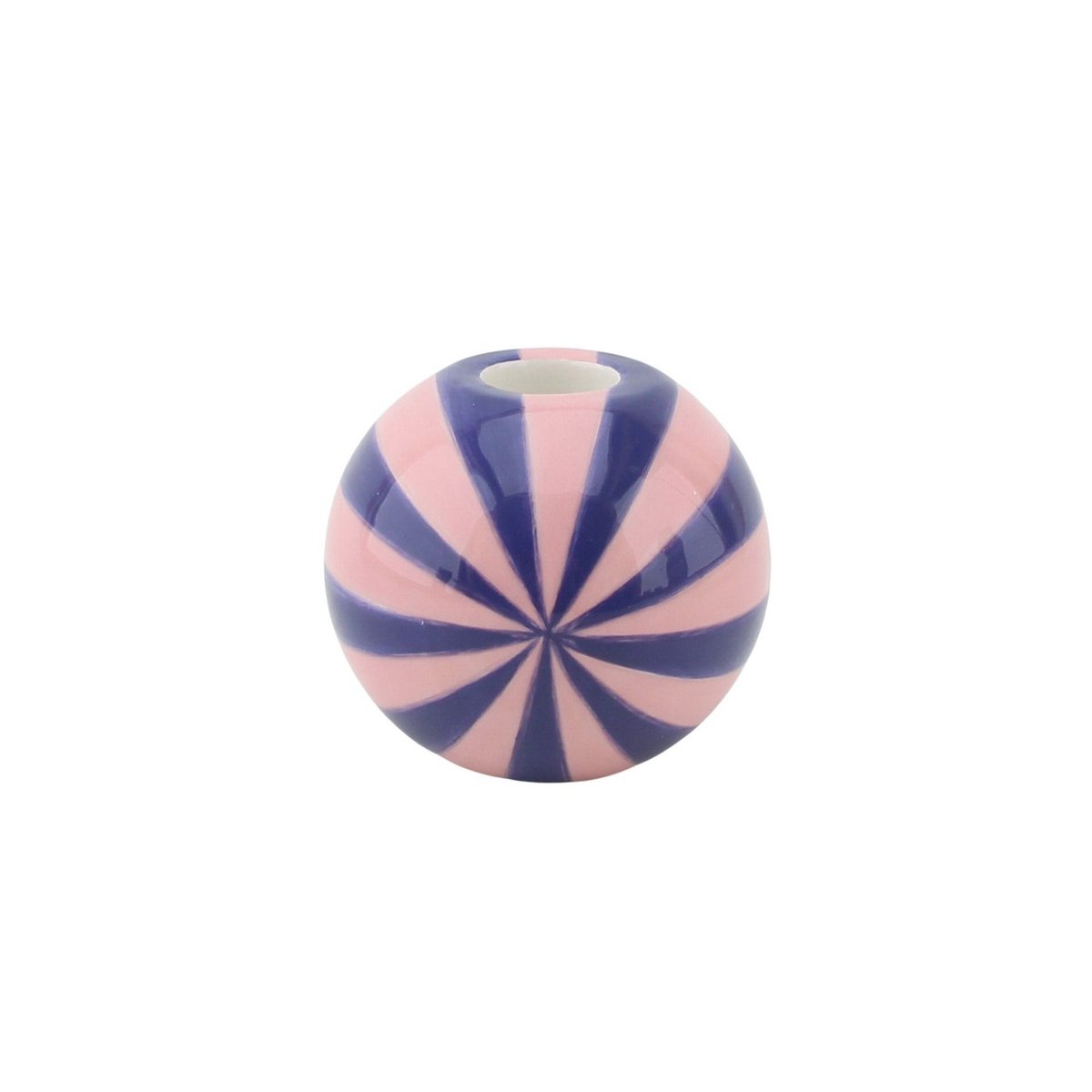 Kandelaar Swirl Roze/Violet 7x7x7cm
