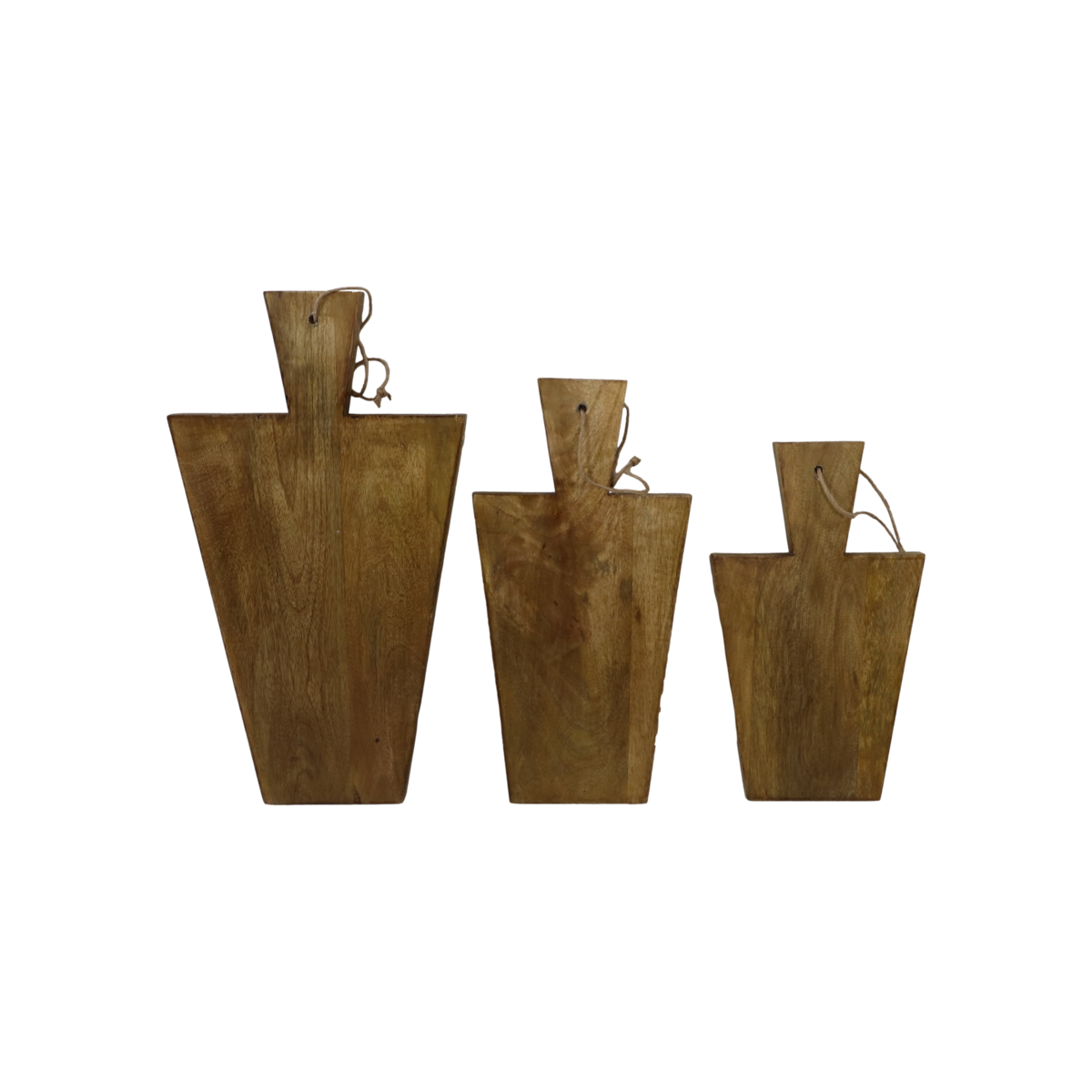 Snijplanken 40x22x2 Naturel Mangohout Set van 3