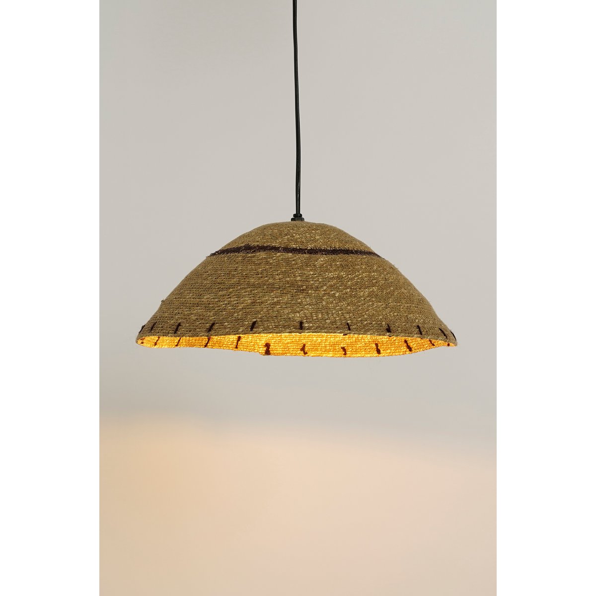 Joulz Hanglamp H16 x Ø36 cm Jute Lichtbruin