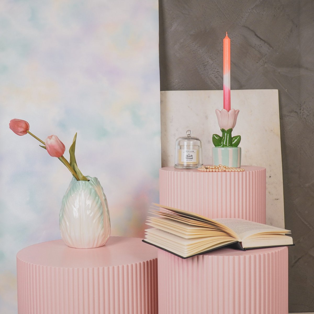 Vaas Tulp Mint 14X14X19CM