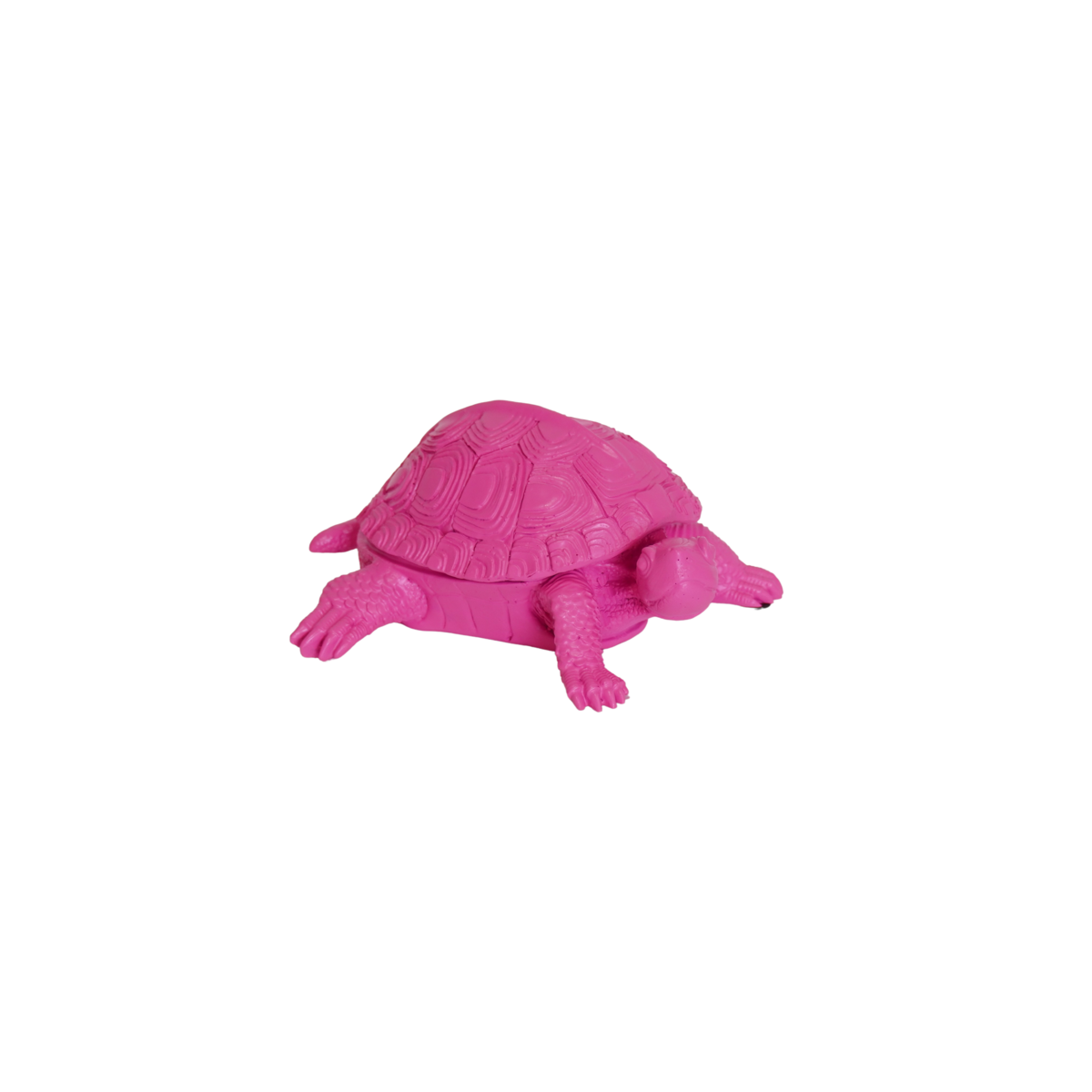 Schildpaddoos Polyresin Neon Roze 15,5x13,5x7,5cm