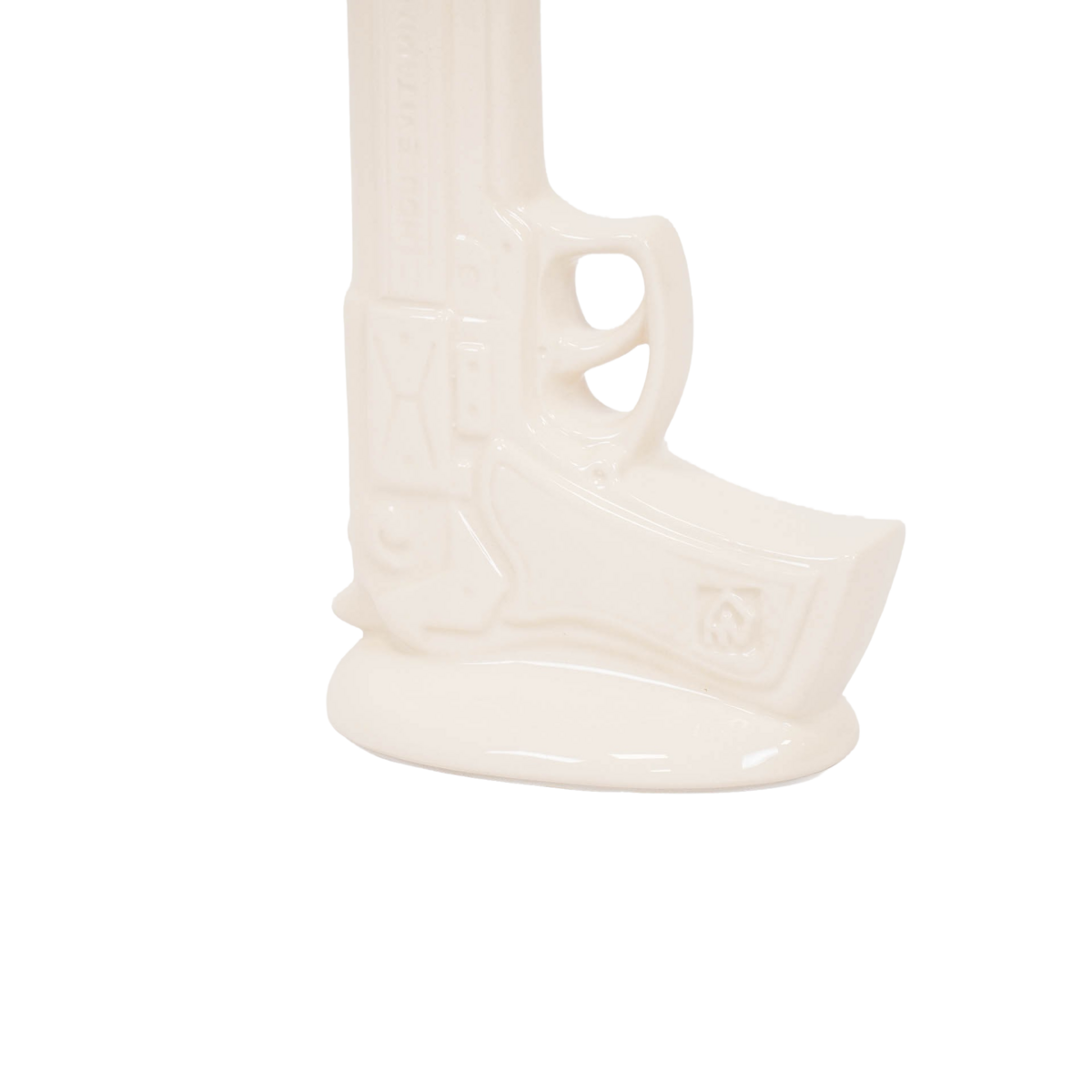 Vaas Pistool Keramiek Wit 15x9x23cm