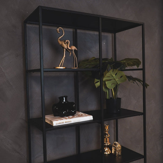 Vaas Borsten Keramiek Zwart 6,5x12,5x13cm