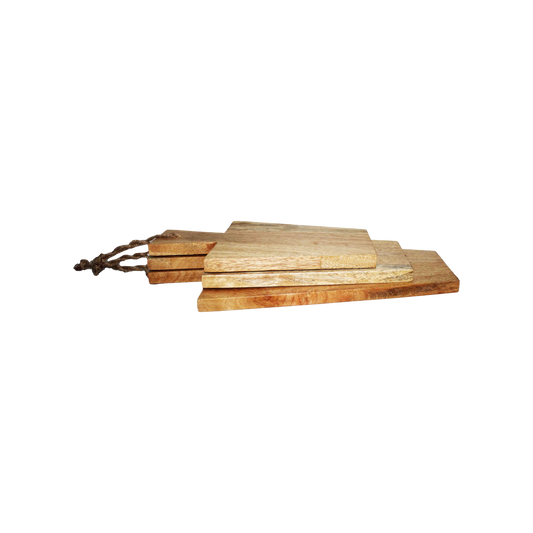 Snijplanken 40x22x2 Naturel Mangohout Set van 3