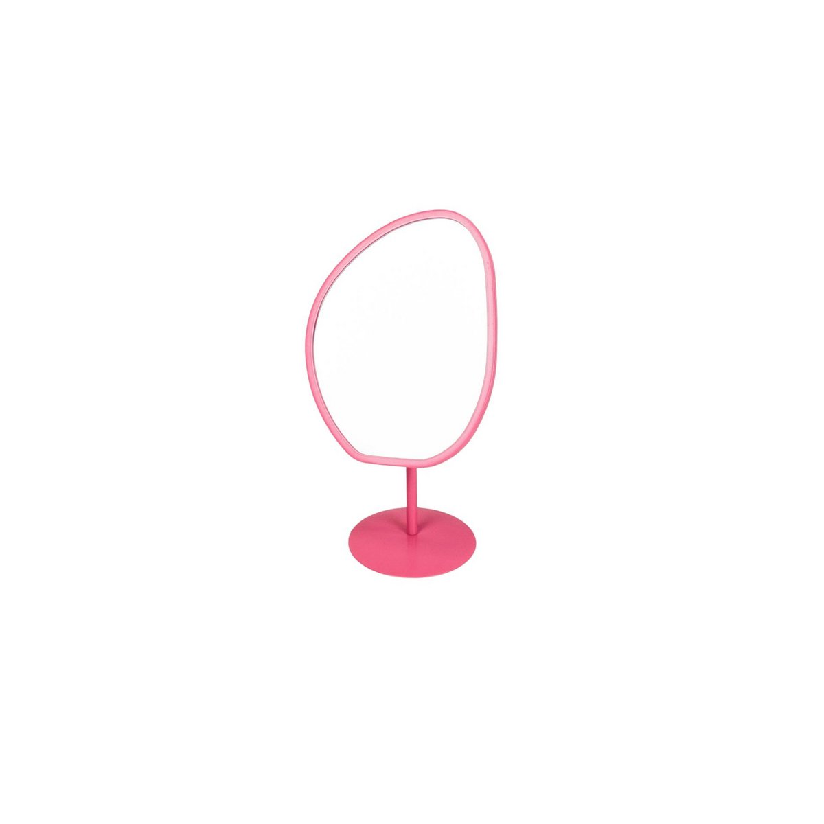 Make Up Spiegel Rond Roze 16,5x12x31,5 cm
