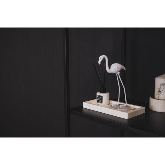 Ornament Flamingo Metaal Lila 9x7,5x19,5cm
