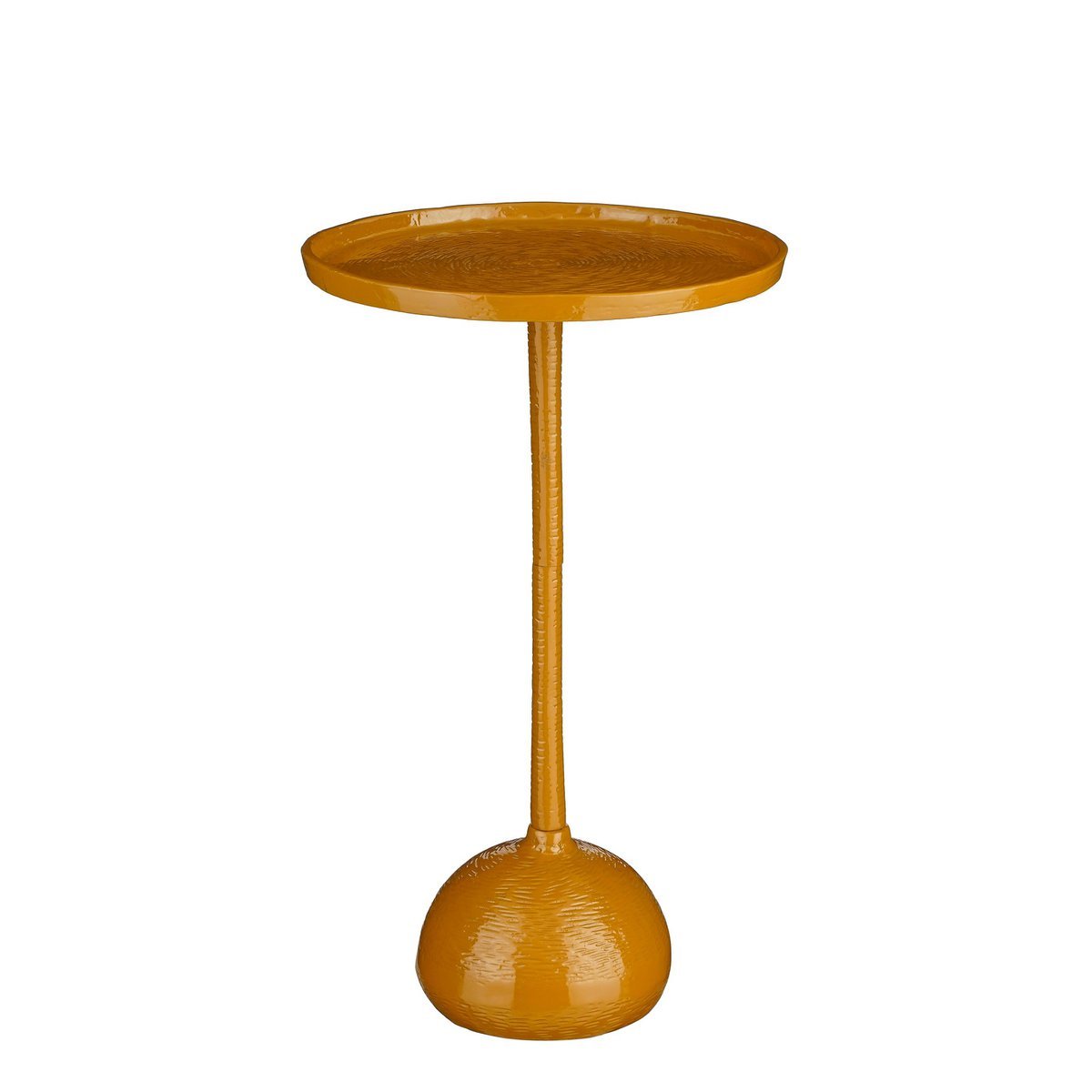 Colin Bijzettafel H58 x Ø34 cm Gerecycled Aluminium 100% FSC Bruin