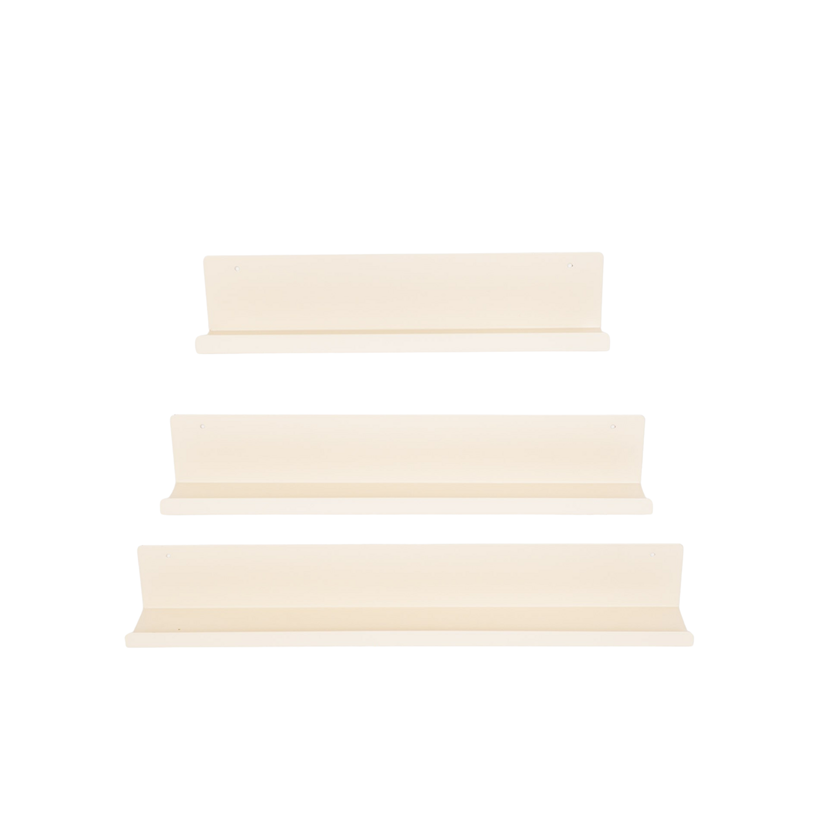 Wandplank Metaal Beige Set van 3 40/50/60cm