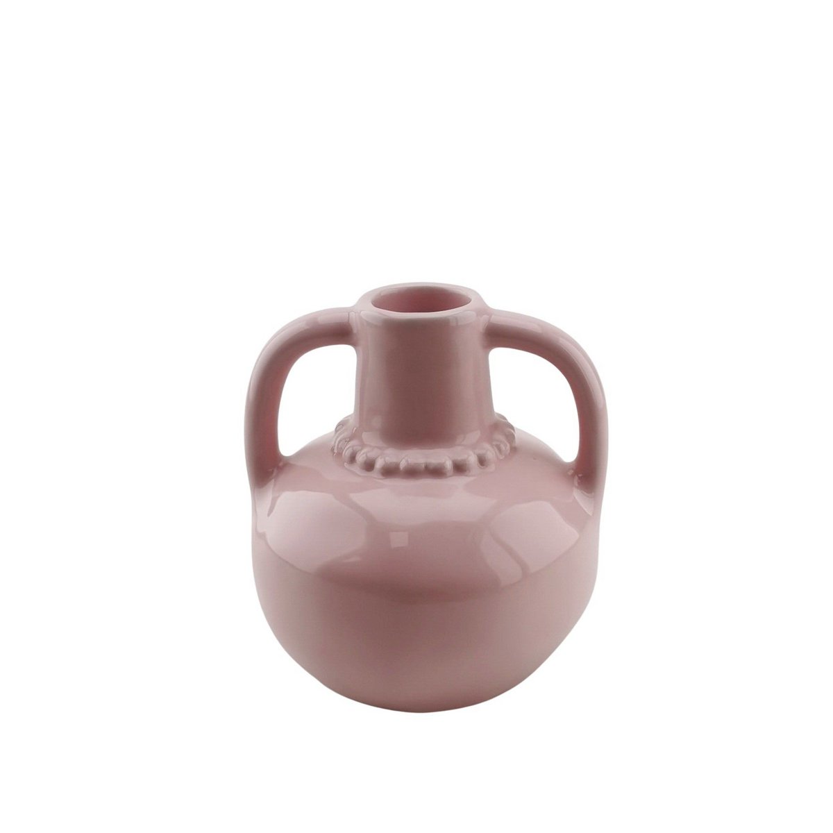 Vaas Parelhals licht roze 11x10x12cm