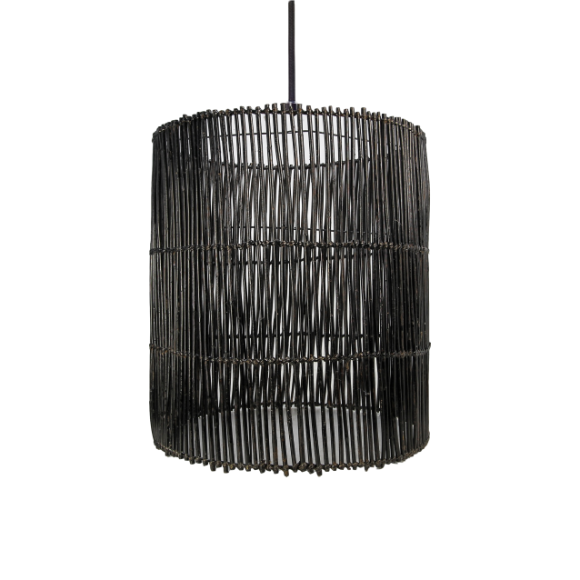 Hanglamp ø50 cm Rotan Zwarte Wassing