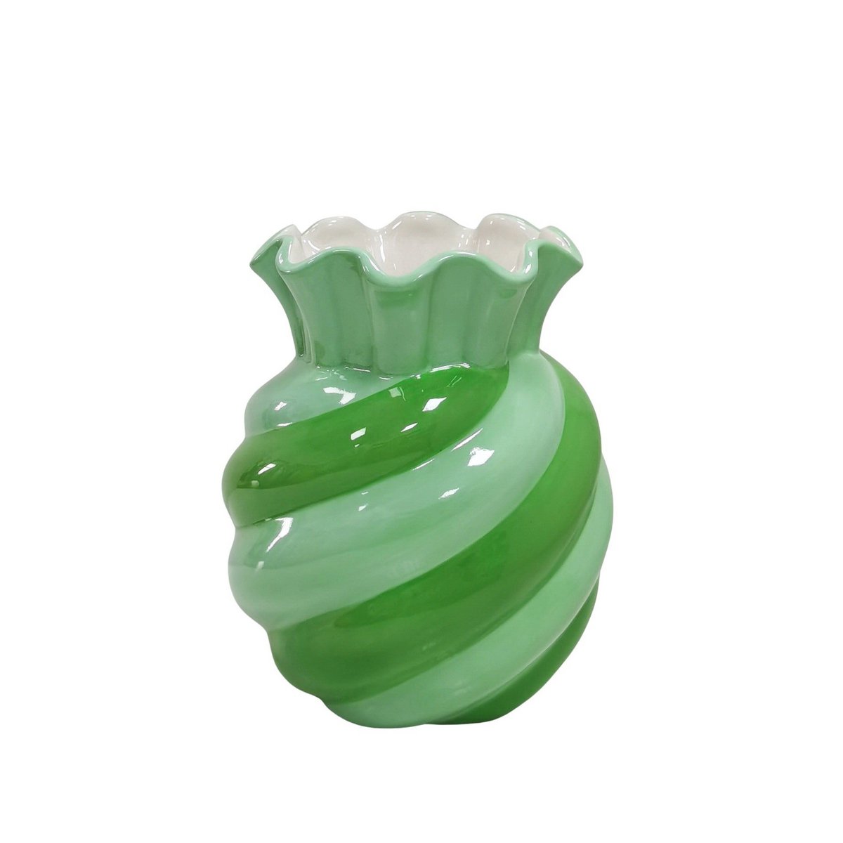 Vaas Swirl Stoney Sequare MINT/ GROEN 13X13X15.5CM