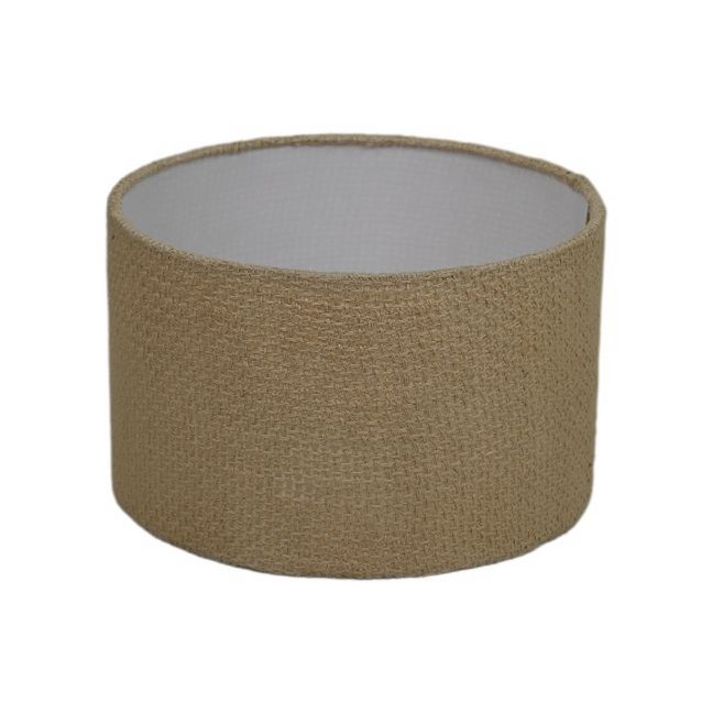 Lampenkap Rond ø32x20 Wit Jute