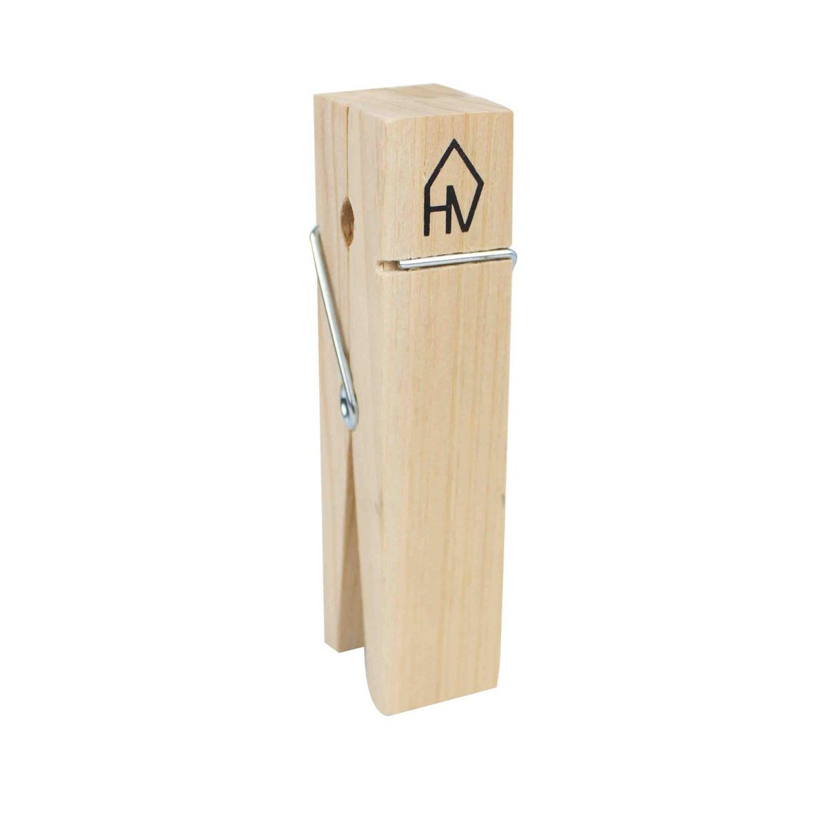 Ornament Clip Kaarthouder Hout Natuurlijk 4x15cm