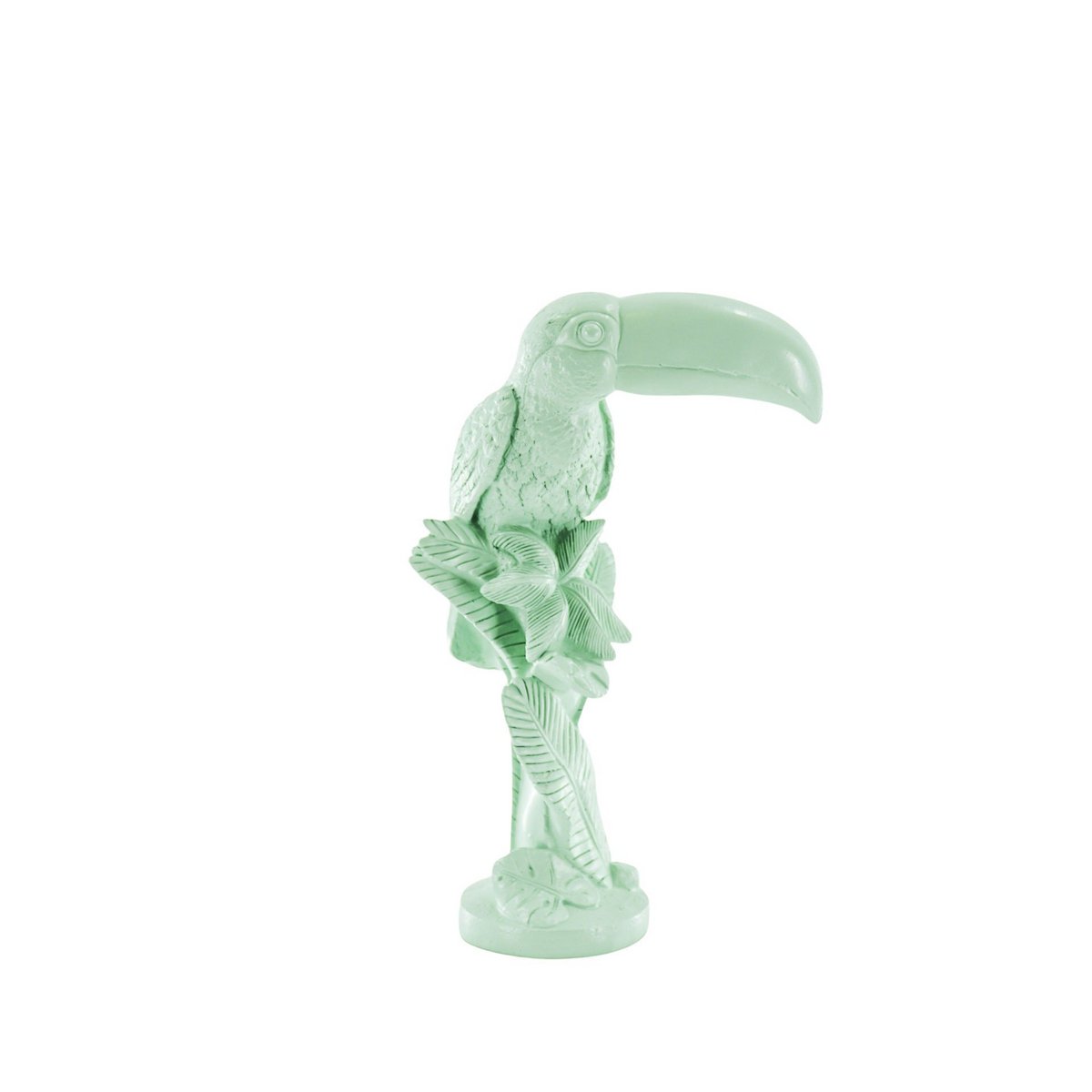 Ornament Toekan Polyresin Mintgroen 18x9,5x29,5cm