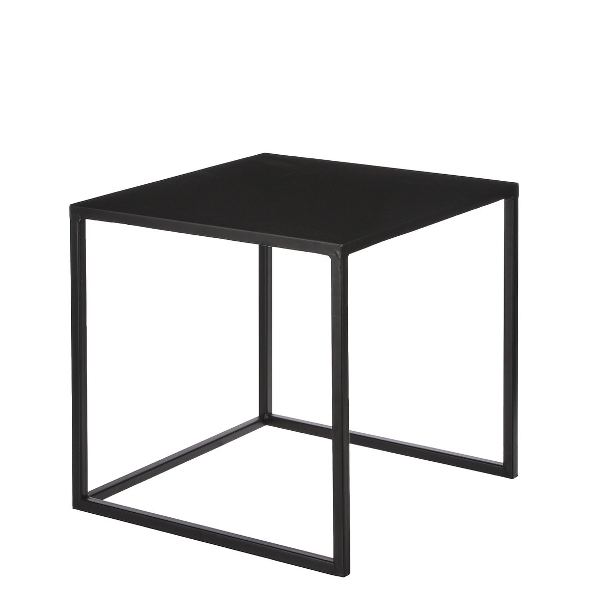 Goa Bijzettafel Set van 2 L35 x B35 x H33 cm Metaal Zwart